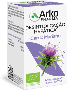 Arkocápsulas Suplemento Função Hepática Cardo Mariano Bio 45 cápsulas
