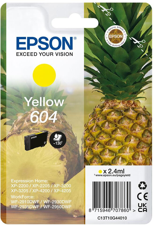 Cartuccia inchiostro Epson 604 Giallo T10GSTD