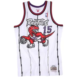 Mitchell & Ness, Herren, Sportshirt, Swingman Jersey Toronto Raptors 199899 Vince Carter (XL), Weiss, XL