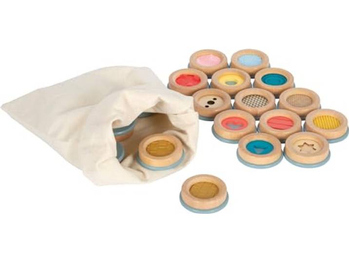 small foot tactiele memo Sensory , geheugenspel voor het voelen van verschillende oppervlakken, vanaf 3 jaar, 12467