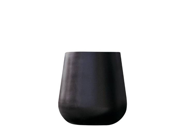 Topf für Blumen Stonefiber Pot „Der Bauchige“ yoooi schwarz, 68 cm
