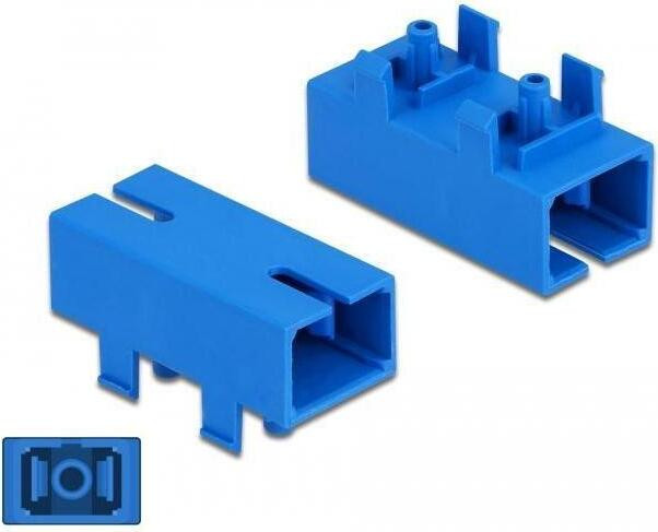 Delock LWL-koppeling voor printplaat, SC simplex naar SC simplex, single-mode, blauw