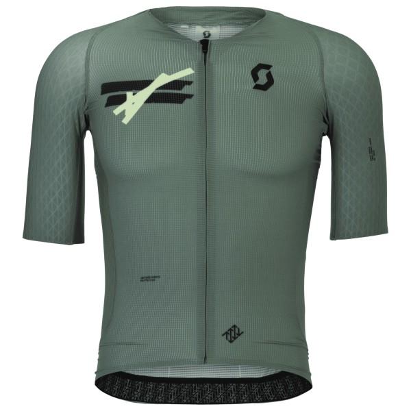 Scott - Jersey Ultd Aero S/S - Velotrikot Gr M oliv