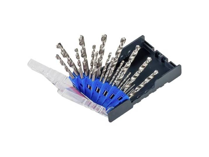 kwb Professionele PowerBox Metaalboorset, 19-delig, HSS-staal, Ø 1 mm - 10 mm in 0,5 stappen