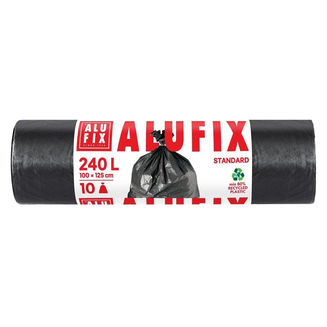 AluFix Worki na śmieci, LDPE, 240l, 10 szt., czarne (10x, 240 l) (69679194)