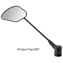 Krampe Lenkerspiegel KF Sport Typ D 35°, klappbar Lenkeraußenklemmung, links