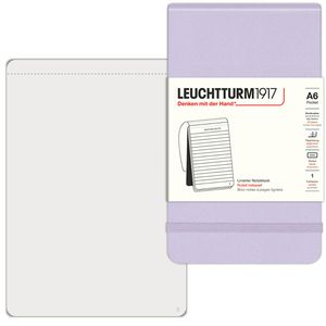 Leuchtturm1917 Notizblock Pocket Lilac, 368163, lila, A6, liniert, 80 g/m², 92 Blatt / 184 Seiten