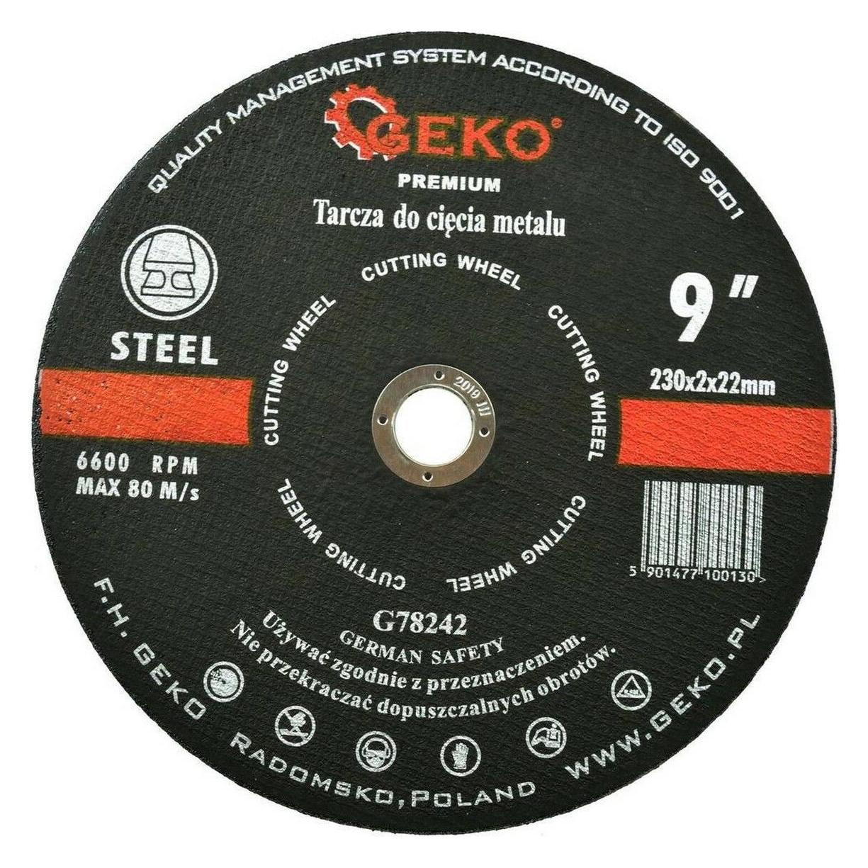 GEKO Trennscheibe für Metall/Stahl INOX, 230x2mm (G78242)