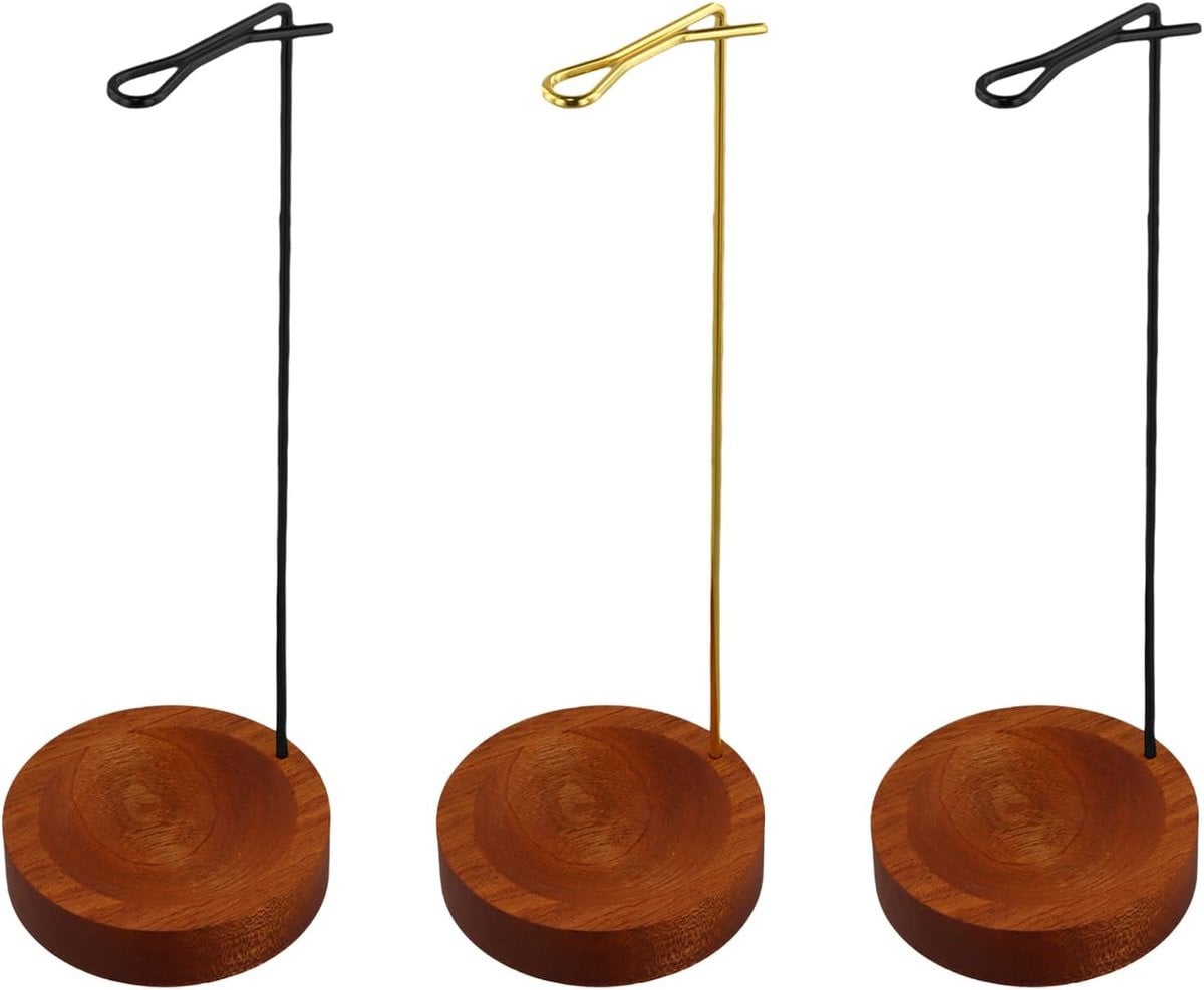 ShopVlot Incense stick houder set met handgemaakte houten basis
