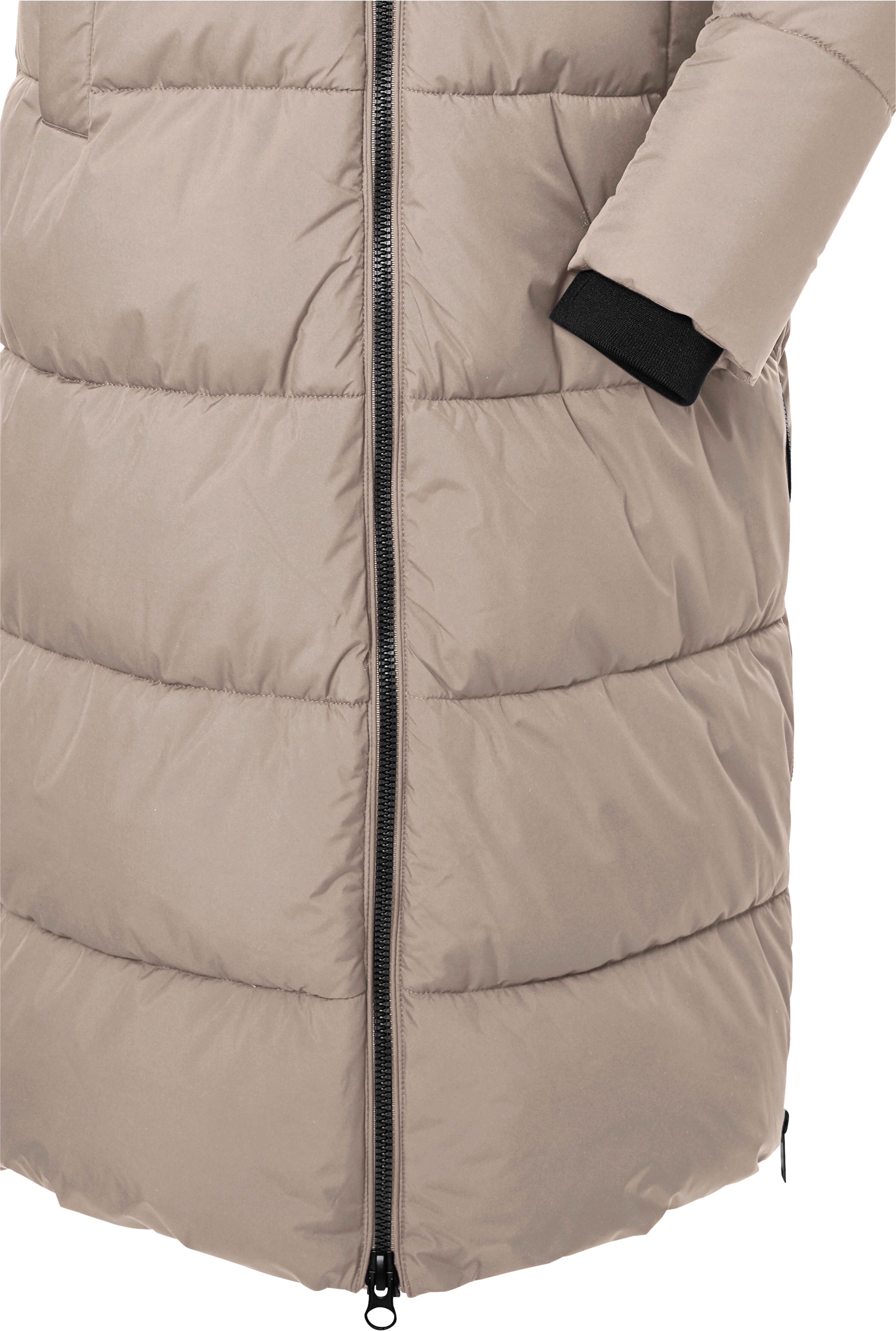 Steppmantel "GW 50 WMN QLTD CT", Damen, Gr. 38, beige (hellbeige), Obermaterial: 100% Polyester.Futter: 100% Polyester.Füllung: 100% Polyester, G.I.G.A. DX BY KILLTEC, Mäntel Steppmantel, Trendiger Damenmantel, wasserabweisend, winddicht, atmungsaktiv hel