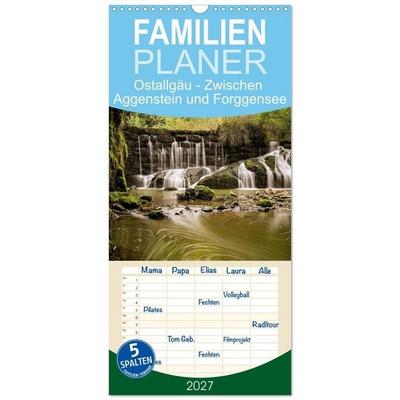 Familienplaner 2027 - Ostallgäu - Zwischen Aggenstein und Forggensee mit 5 Spalten (Wandkalender, 21 x 45 cm) CALVENDO