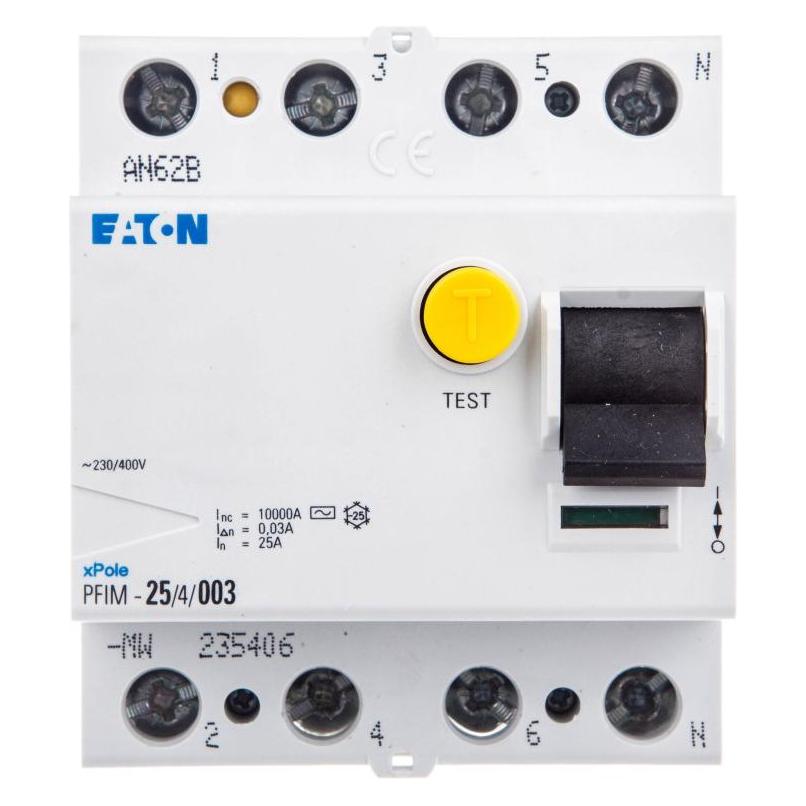 Eaton FI-Schalter, 25A, 4p, 30mA, Typ AC 235406 (235406)