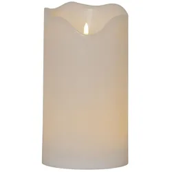 LED XXL Kerze Flamme Kunststoff flackernd H:30cm für Balkon Terrasse