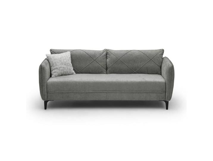 Trendstore Jerina 3-Sitzer Sofa in Chenillebezug - Chenille grau