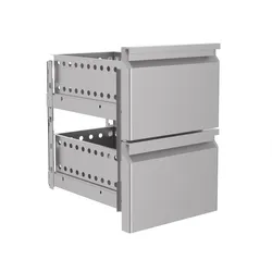 Schubladenblock 1/2 Monoblock Soft Closing