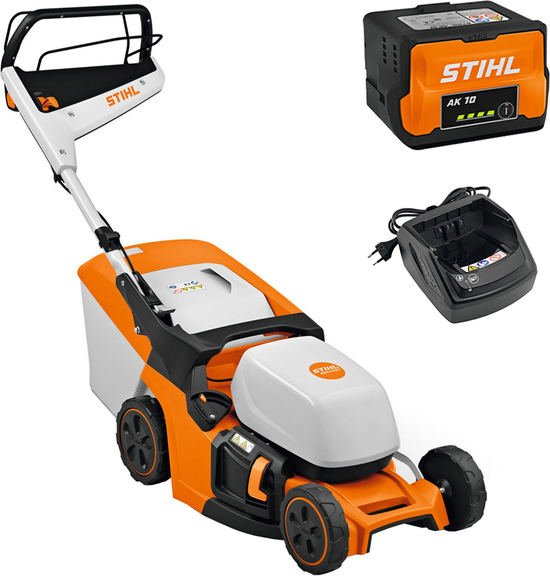 STIHL RMA 443 V - Tagliaerba semovente con batteria AK 10 - 36V 2Ah - Taglio 41 cm
