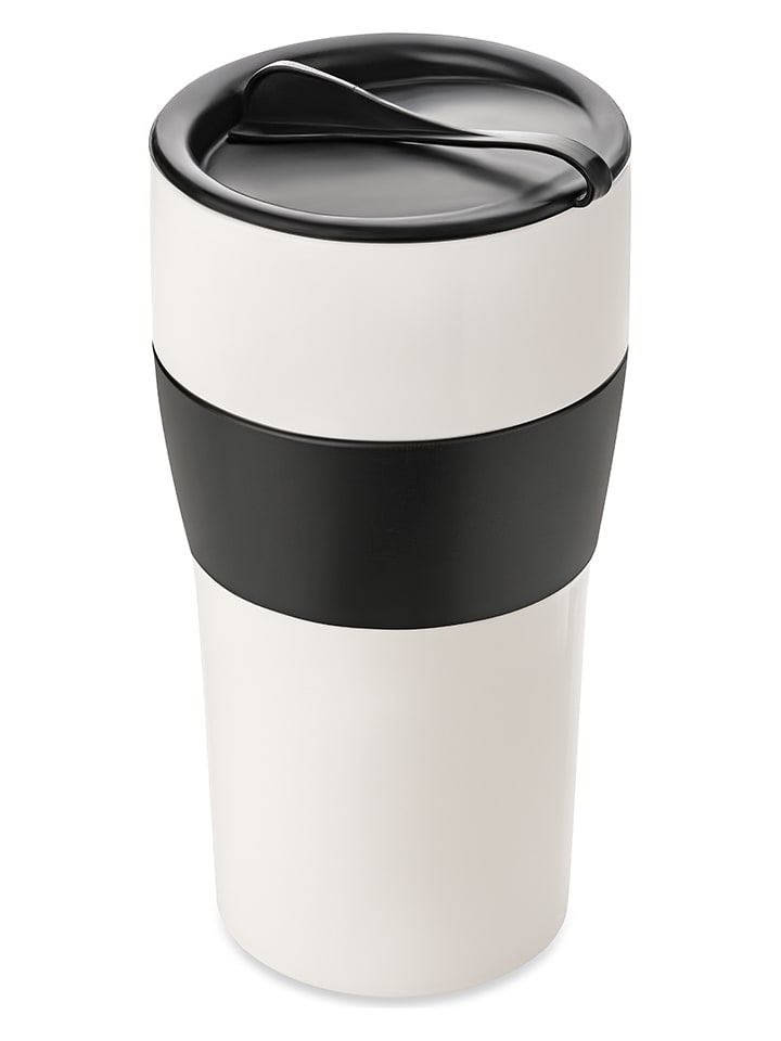 koziol Isolierbecher "Aroma to go XL" in Weiß/ Schwarz - 700 ml - onesize