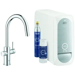 Grohe Blue Home Starter Kit ausziehbarer Auslauf Bluetooth/WIFI C-Auslauf, chrom, 31541000 31541000