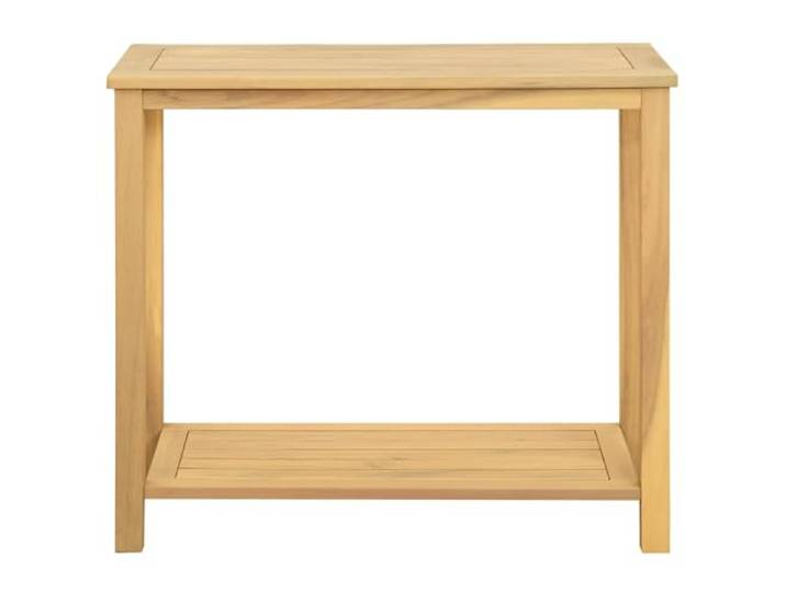 HBBMGYD Konsolentisch für den Garten, aus massivem Akazienholz, 80 x 35 x Massives Akazienholz, breite Regale, stabile Füße, rustikaler Stil, pflegeleicht, Outdoor