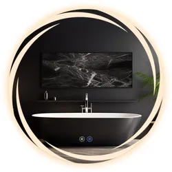 BADEZIMMERSPIEGEL Redick mit LED-Leuchte Ø60 cm