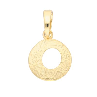 Buchstabenanhänger ADELIA´S "Buchstabenanhänger O 333 Gold ( 8K )", gold, Schmuckanhänger, Damen, Gold, Goldanhänger Buchstabe O