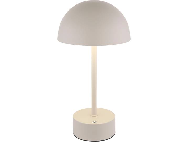 GOODPRODUCT LED Tischleuchte Briia - Akku Tischleuchte mit CCT , beige (sandfarben), 1, Ø 16cm H: 28cm, 1 Stk., Leuchten, Touchdimmer, CCT, USB, Akkulampe, dimmbar, warmweiss - kaltweiss, LED Tischleuchte