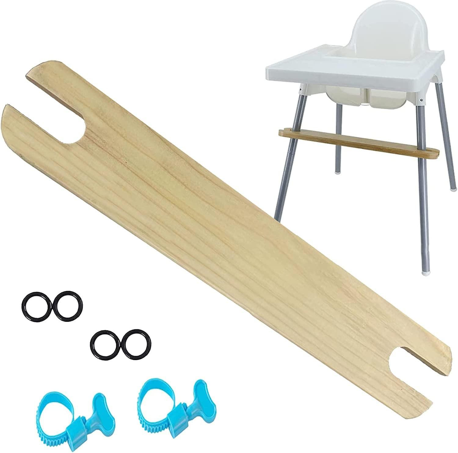 Verstelbare houten voetsteun met antislip voor kinderstoelen