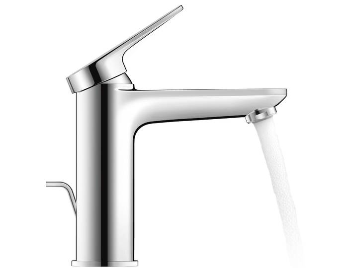 Wave Duravit Mitigeur monocommandé pour lavabo M FreshStart\, avec garniture d'écoulement\, saillie 122mm\, chrome brillant\, WA1021001010