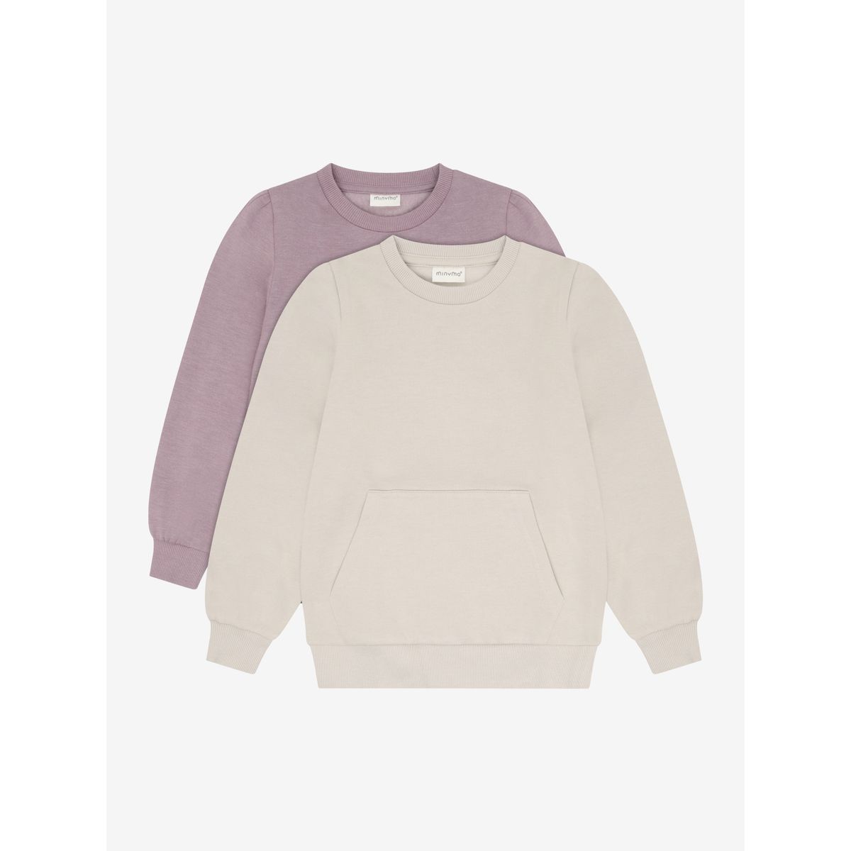 Minymo Sweat Shirt (2-pack) elderberry (6700) 122 5899-6700-122