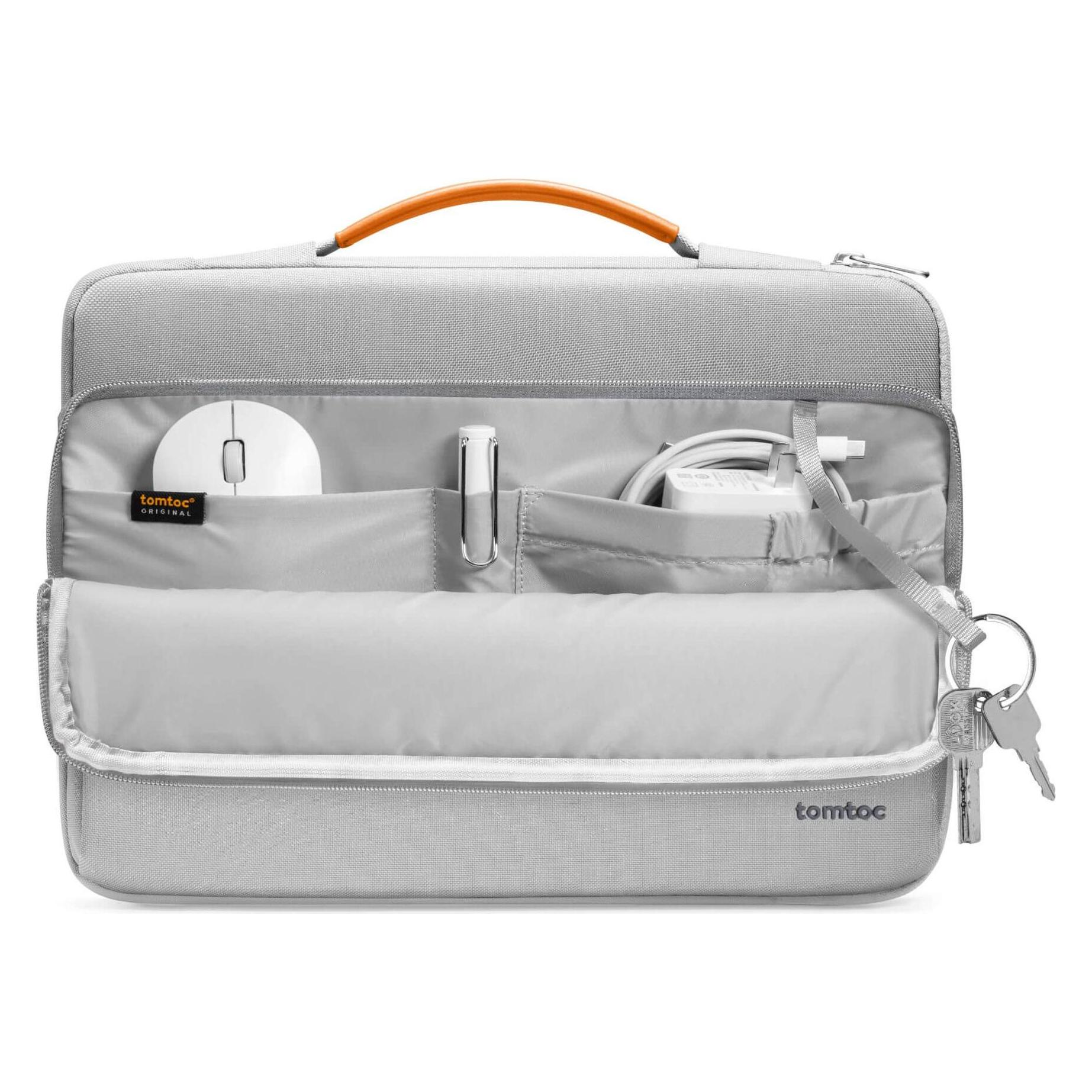 tomtoc MALETIN PORTATIL 14.4 DEFENDER A14 GRAY (14.40", Universal) (A14D3G4)