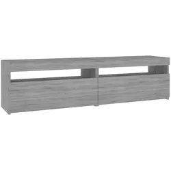 Helloshop26 - Multimedia-TV-Möbel TV-Regal Sideboard TV-Schrank für Esszimmer Wohnzimmer Schlafzimmer mit LED-Beleuchtung 2-teilig 02_0028885