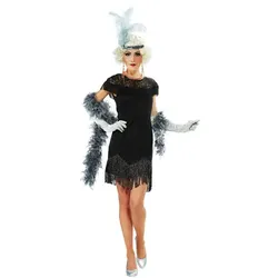 Charleston-Kleid "Louise", schwarz