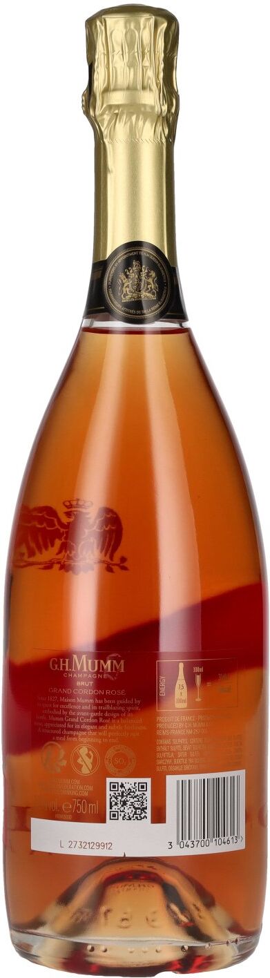 G.H. Mumm Champagne GRAND CORDON Rosé Brut 12% Vol. 0,75l