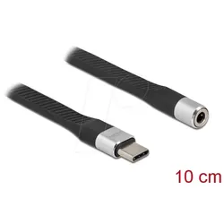 DELOCK 86942 - Adapter Kabel USB C auf Klinke 0,1 m, flach