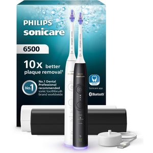 Philips Elektrische-Zahnbürste Sonicare, HX7419/01, 6500 Series, 3 Putzmodi, mit 2 Zahnbürsten