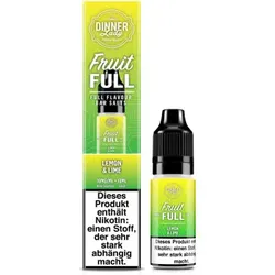 Dinner Lady Fruit Full Lemon & Lime NicSalt Liquid 10ml / 10mg