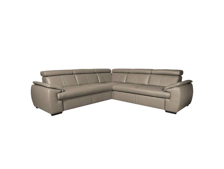 Canapé d’angle - Type B Marron/Limon Cuir Mabel 265 x 265cm Moderne