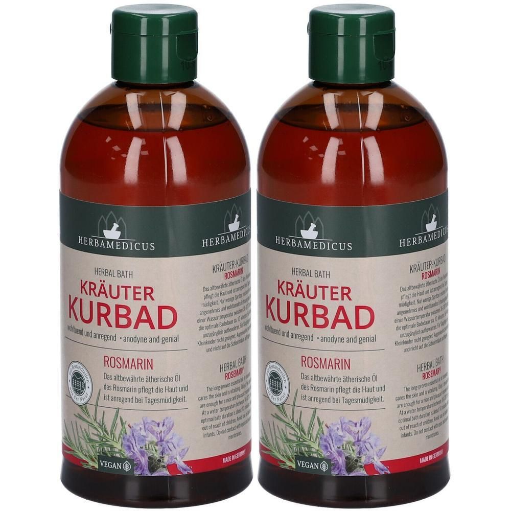 Rosmarin Kräuter Kurbad Herbamedicus 2x 2x500 ml Flüssigkeit