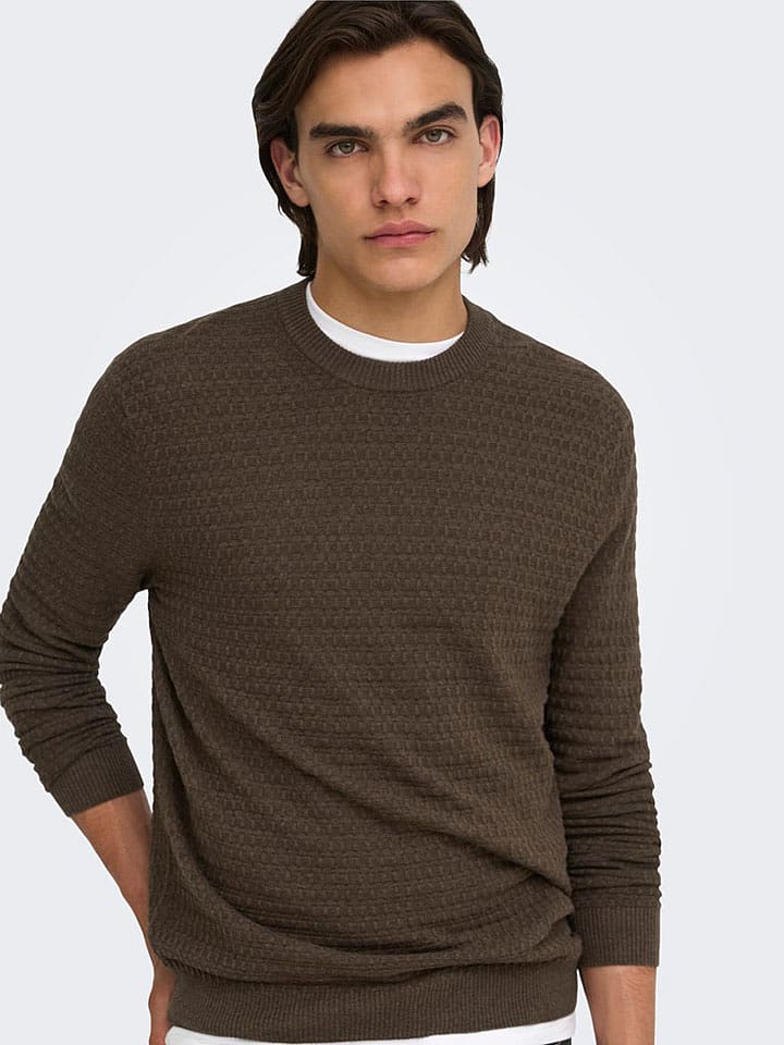 ONLY & SONS Pullover in Khaki - M