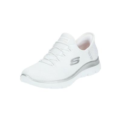 Sneaker SKECHERS "Skechers Sneaker Textil", Damen, Gr. 42, weiß, Textil, Schuhe Sneaker