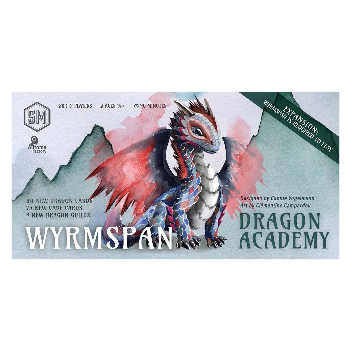 Asmodée Wyrmspan Dragon Academy (Englisch, 1 - 5 Spieler) (STM854)
