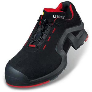 Uvex Sicherheitsschuhe 1 x-tended support, ESD, S3L, Halbschuhe, Kunststoffkappe, Mikrovelours, Gr. 41