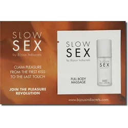 BIJOUX - SLOW SEX GANZKÖRPERMASSAGE MASSAGEGEL 2 ML