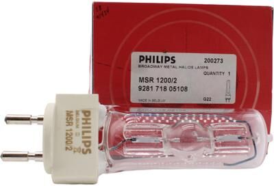 Philips MSR Gold™ 1200/2 9281-718-05114 1200 Watt Broadway Metal Halide Lamp - 9281-718-05114