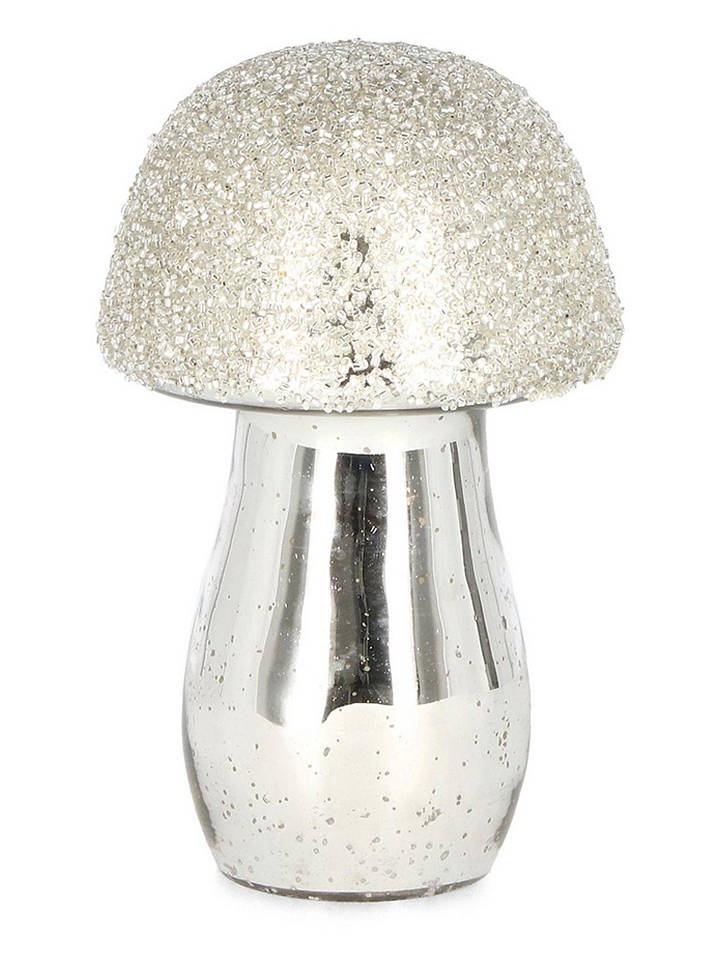 Bizzotto Dekofigur "Mushroom" in Silber - (H)21,5 cm - onesize