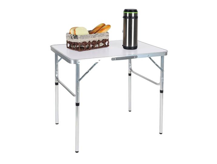 Campingtisch klappbar & höhenverstellbar Weiss-Silber