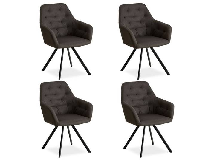 Chaise de salle à manger Lot 4 chaises oeuf gris