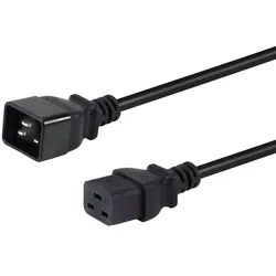 Equip 112131 Stromkabel Schwarz 3 m IEC C20 IEC C19