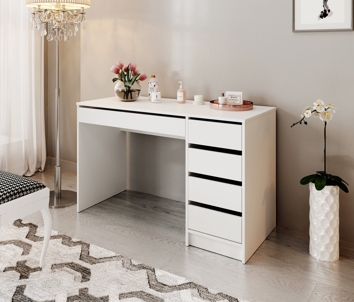 Meubella Kaptafel Arco Wit 120 cm