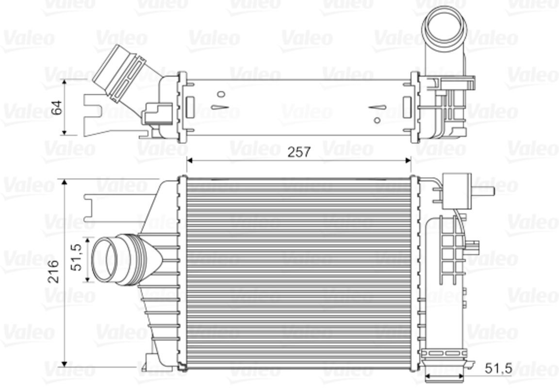 Ladeluftkühler VALEO 818343